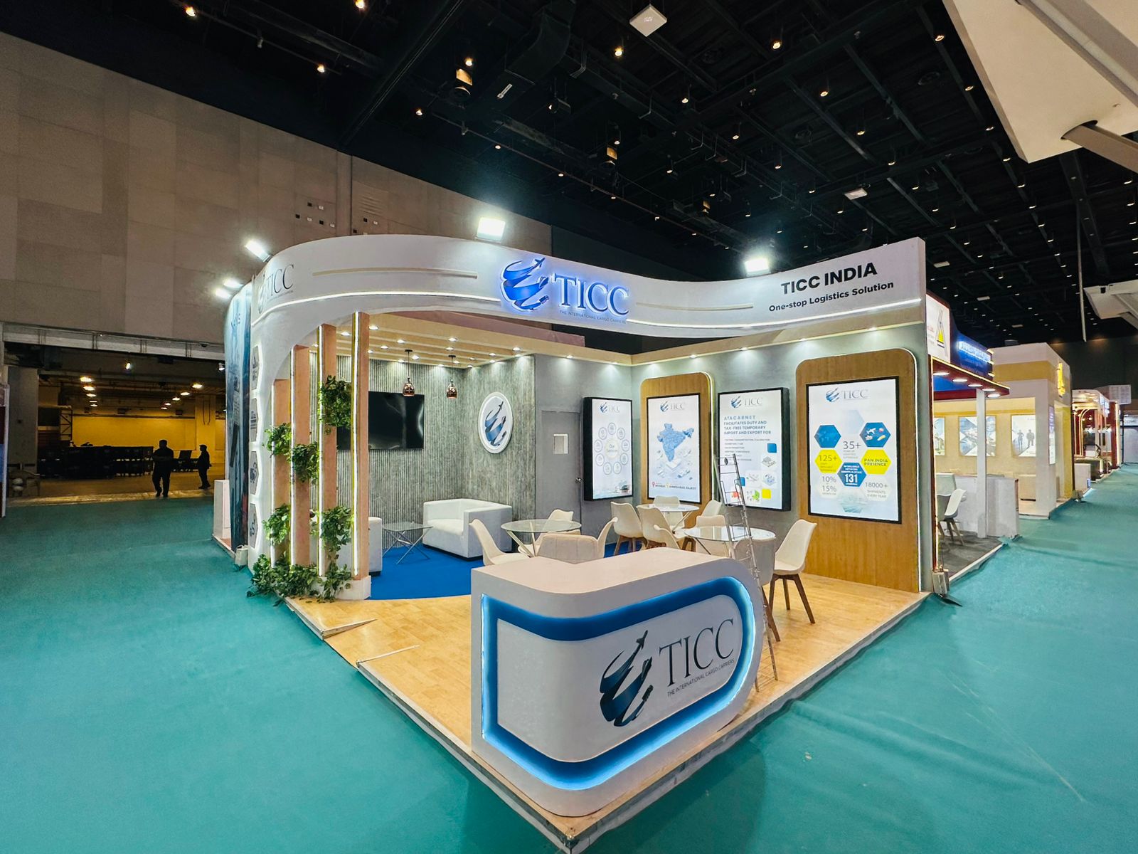 Large-scale exhibition fabrication at India Pack PacProcess packaging expo by Noesis Concepts